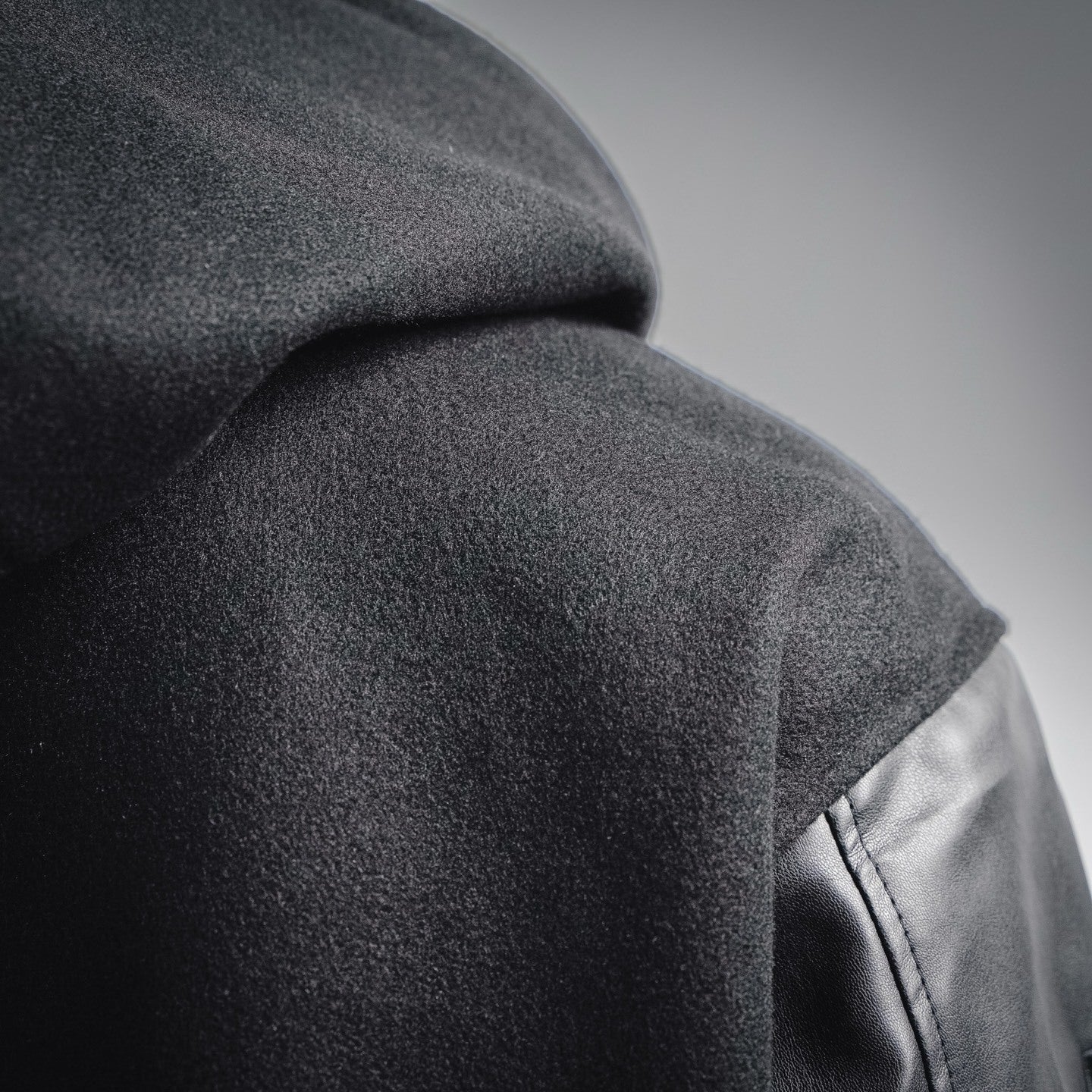 varsity jacket with hood