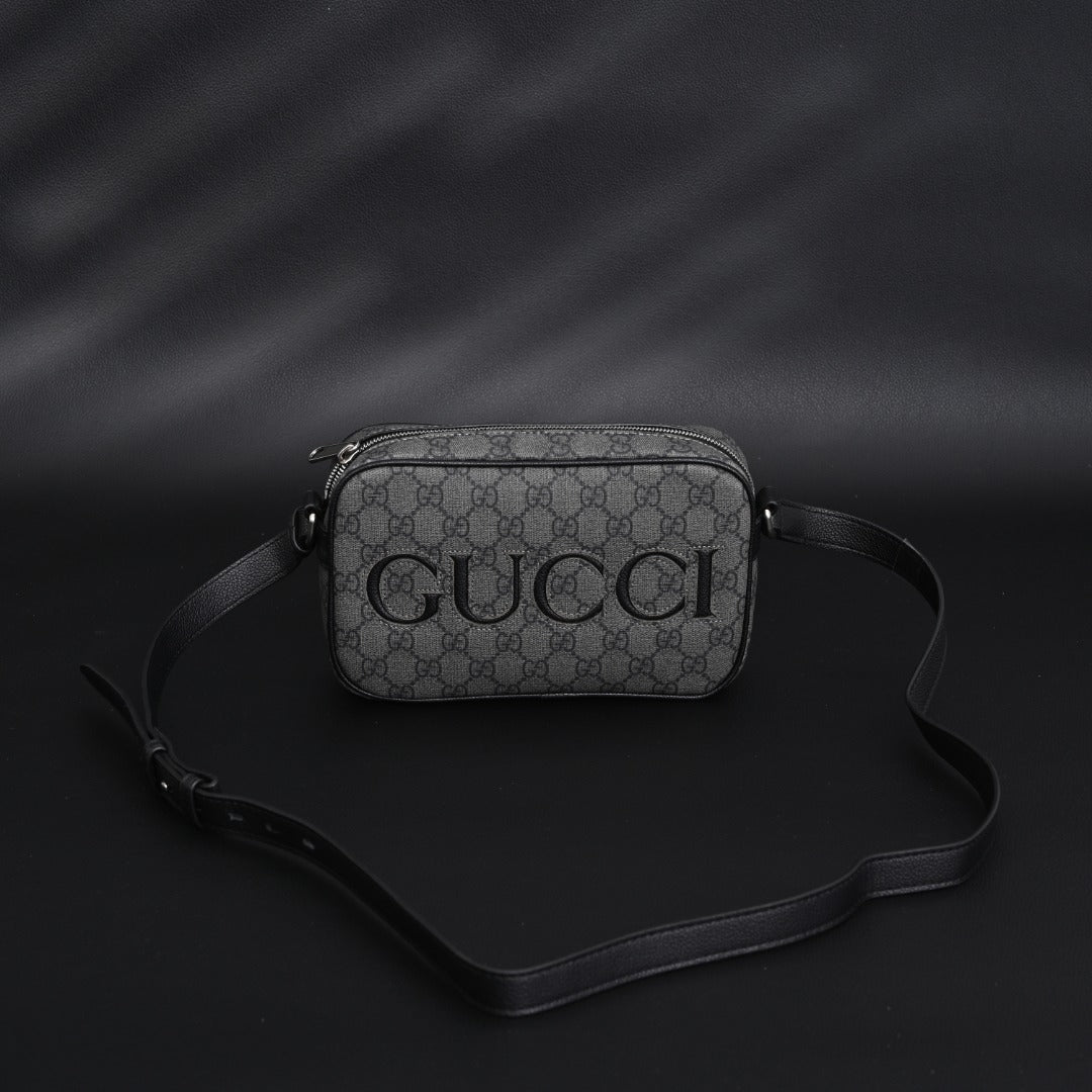 embossed leather crossbody bag