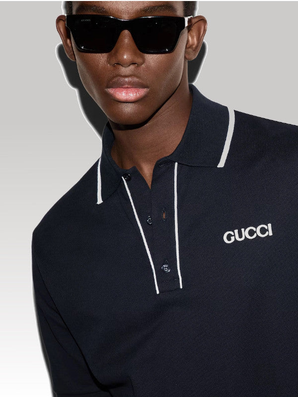 gucci classic logo polo shirt