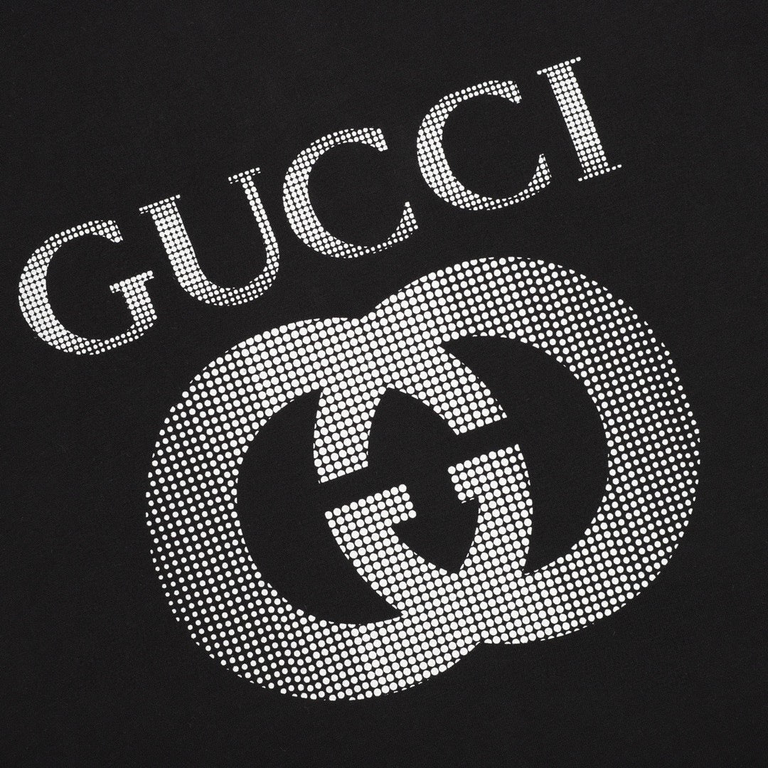 crystal gg logo cotton t-shirt
