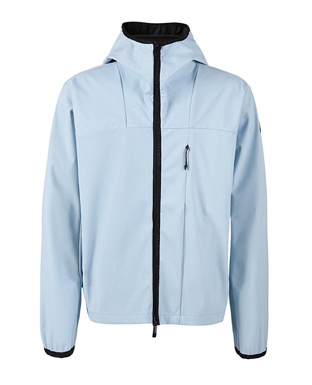 lightweight technical hooded jacket – ice blue