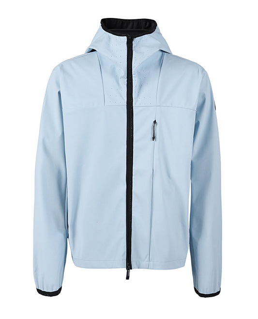 Lightweight Technical Hooded Jacket – Ice Blue