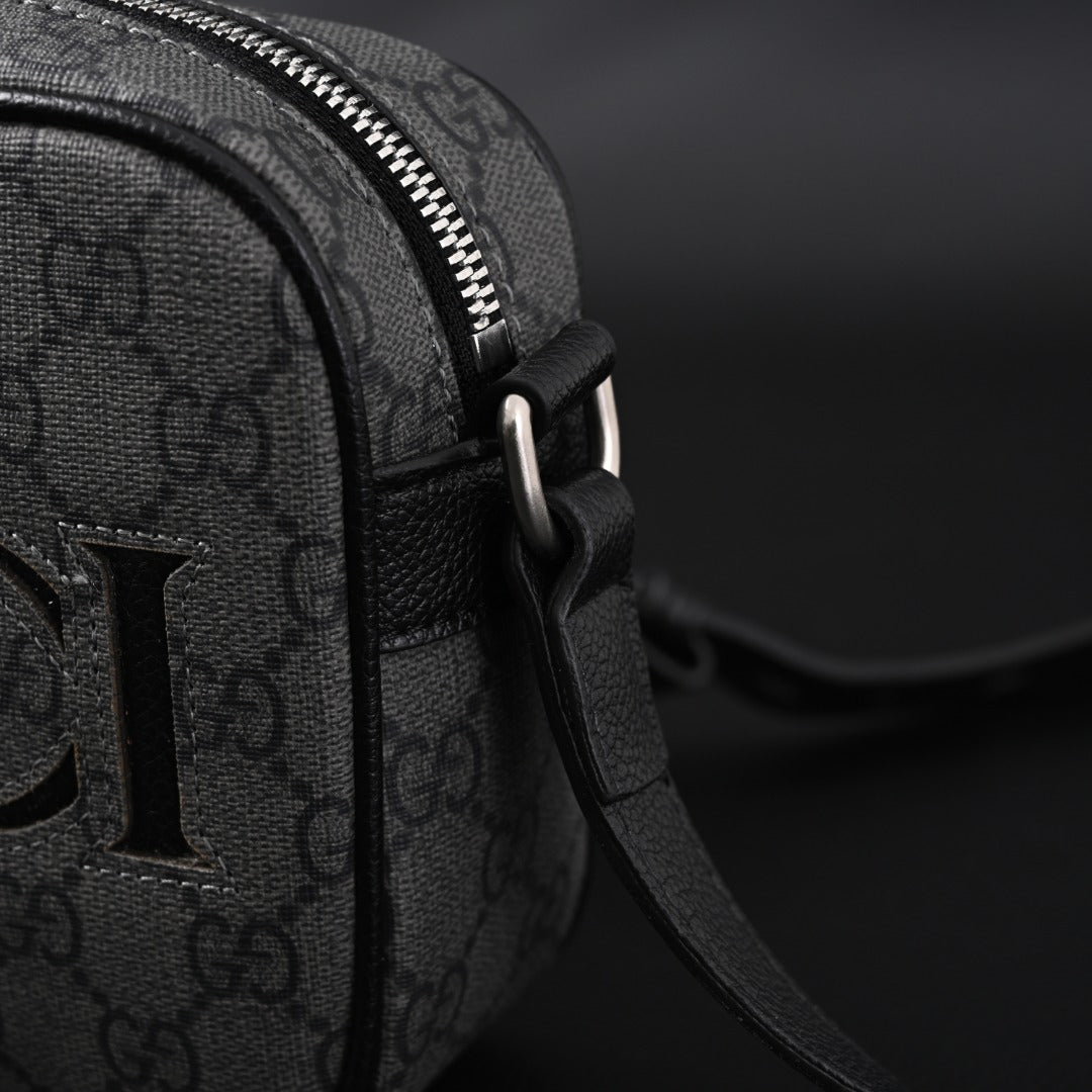 embossed leather crossbody bag
