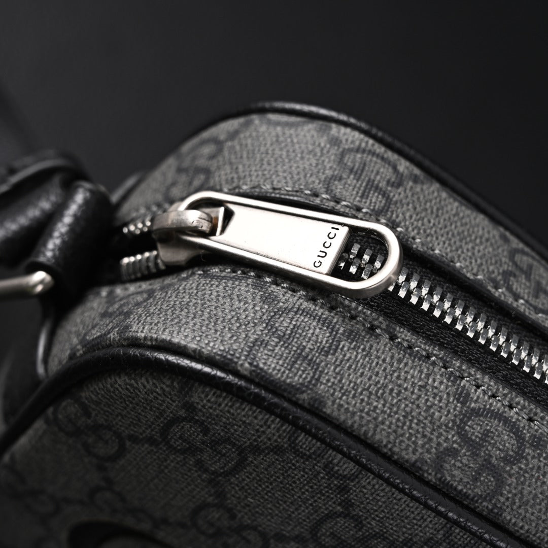embossed leather crossbody bag