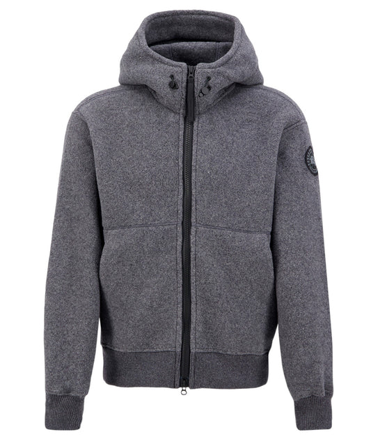 Wool Fleece Zip-Up Hoodie