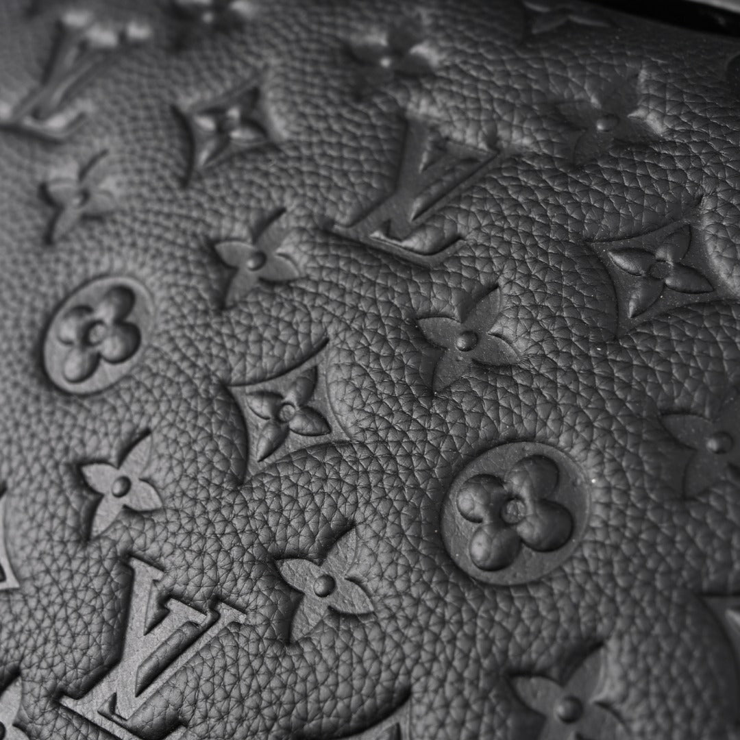 soft trunk messenger bag – monogram black taurillon