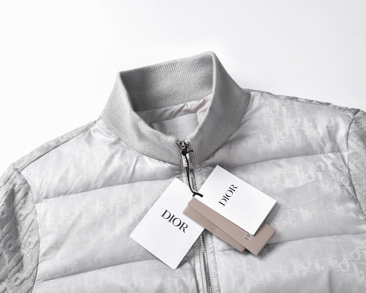 monogram puffer hybrid jacket