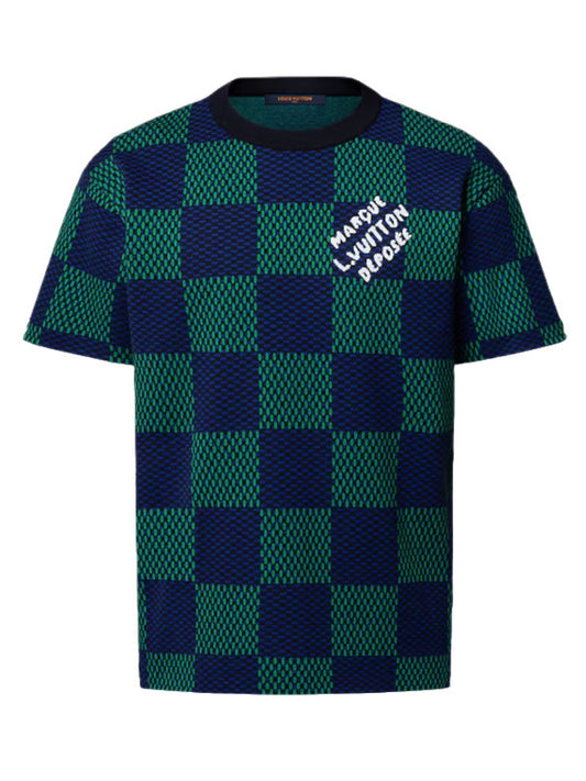 Checkered Jacquard T-Shirt