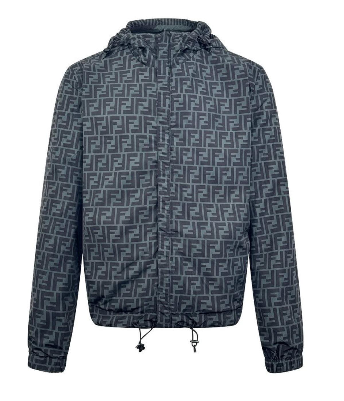 fendi x off-white reversible hooded jacket