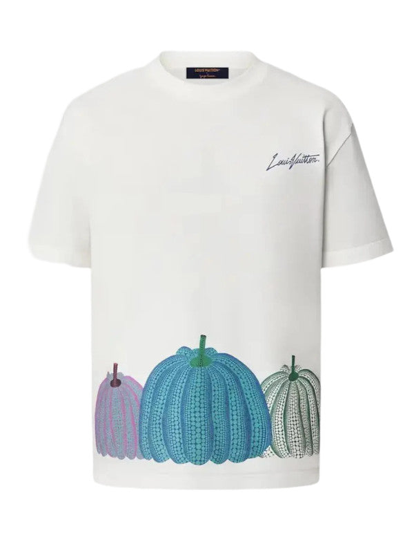 lv x yk pumpkin print t-shirt