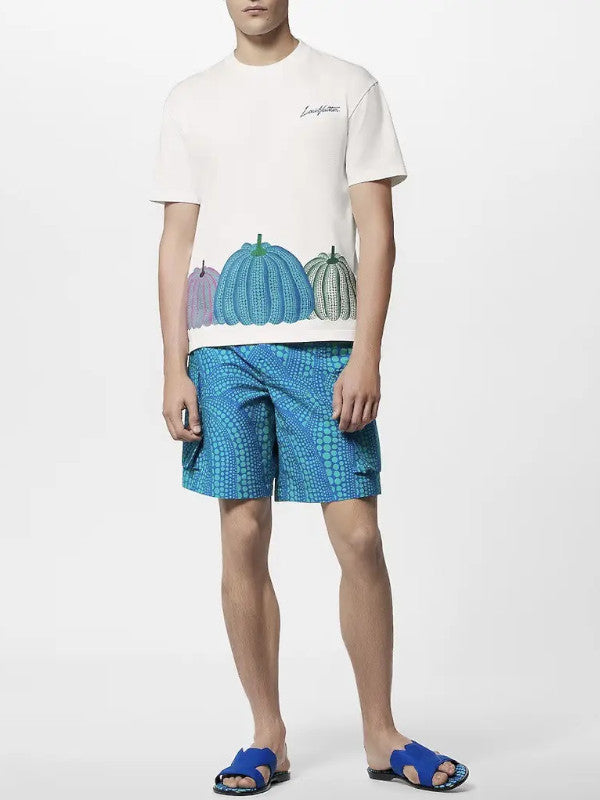 lv x yk pumpkin print t-shirt