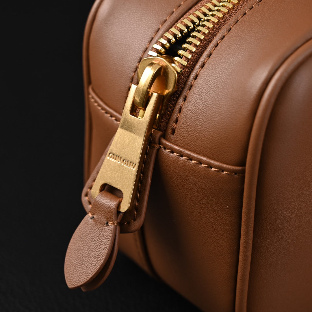 matelassé leather mini boston bag