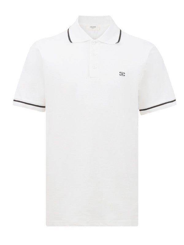 triomphe cotton piqué polo shirt