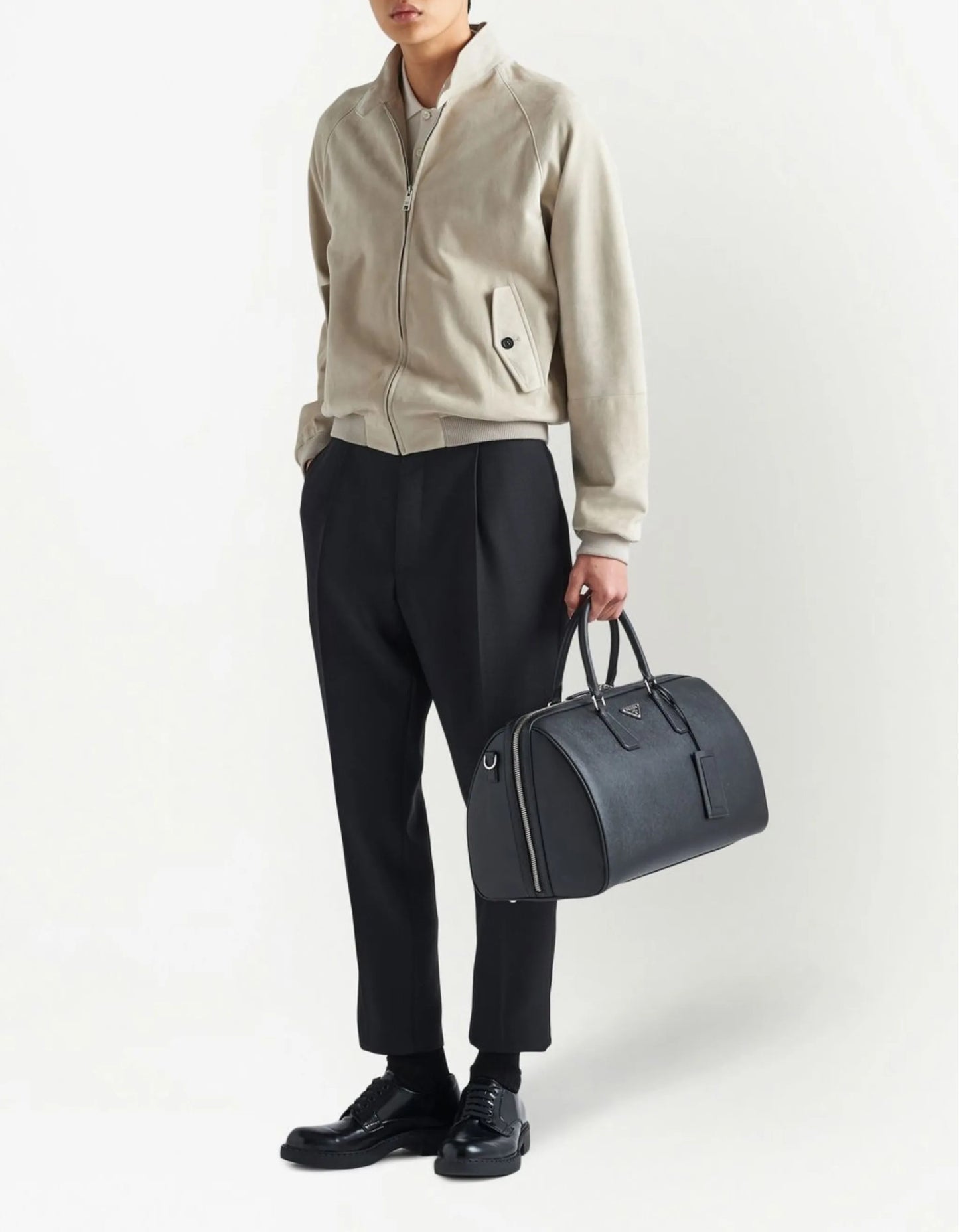 prada saffiano duffle bag