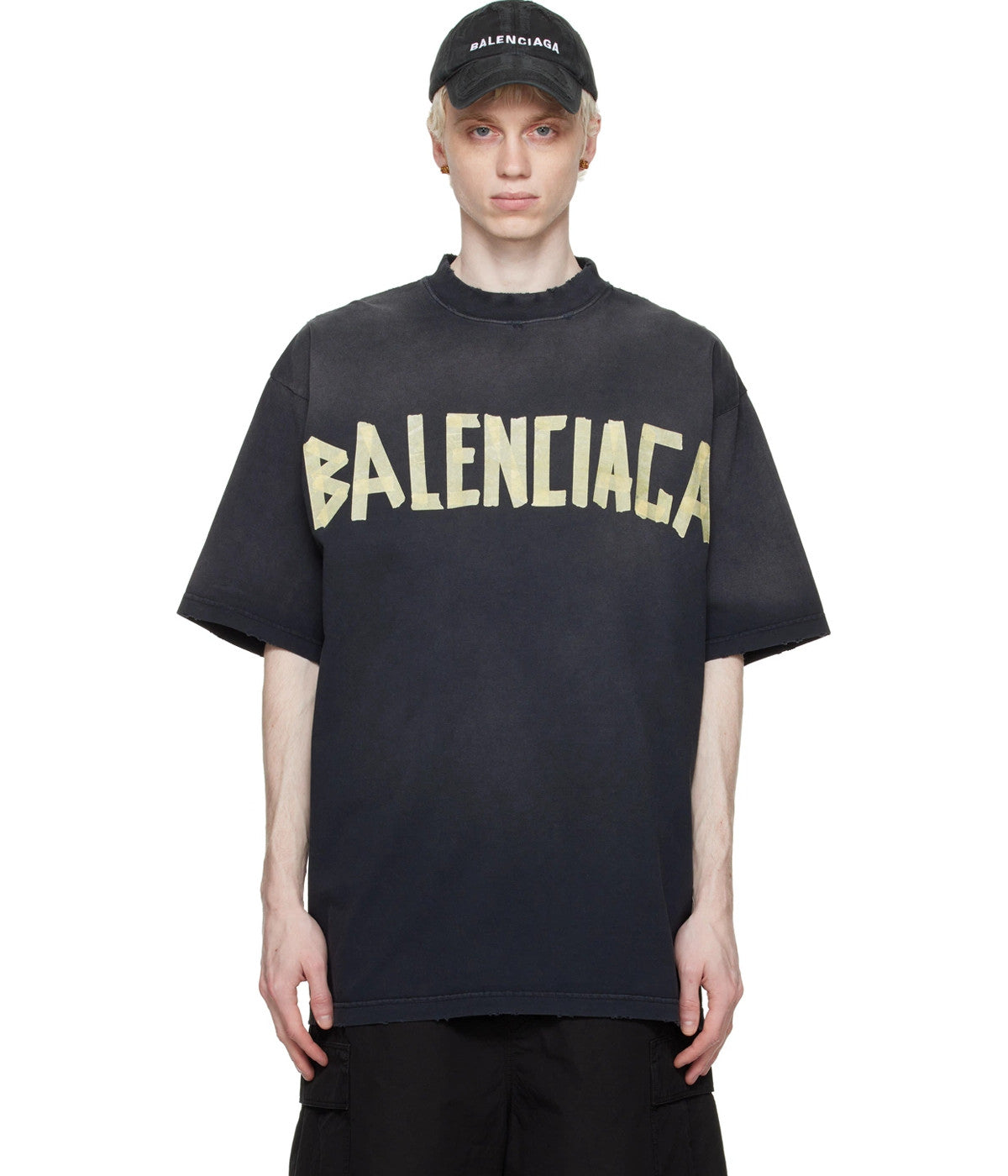 tape logo double-sided t-shirt