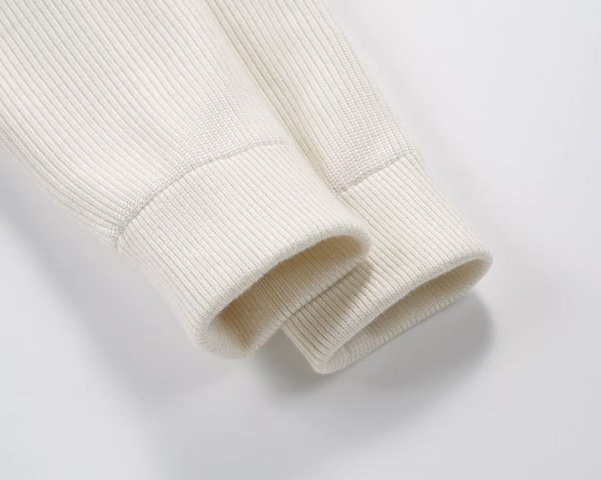 moncler padded knit-down zip jacket