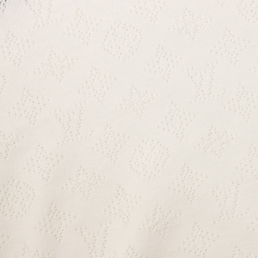 monogram knit sweater