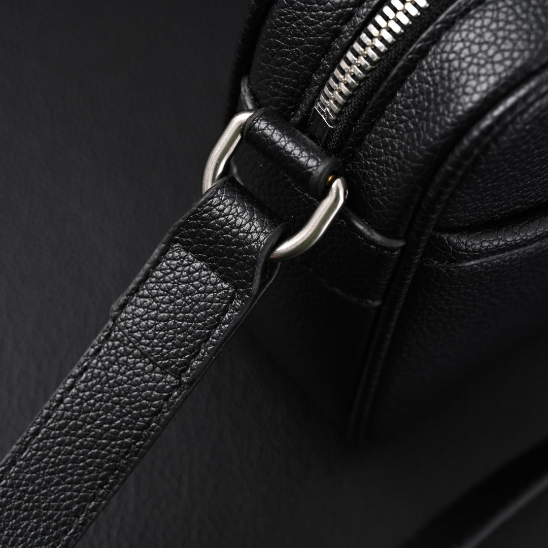 embossed leather crossbody bag