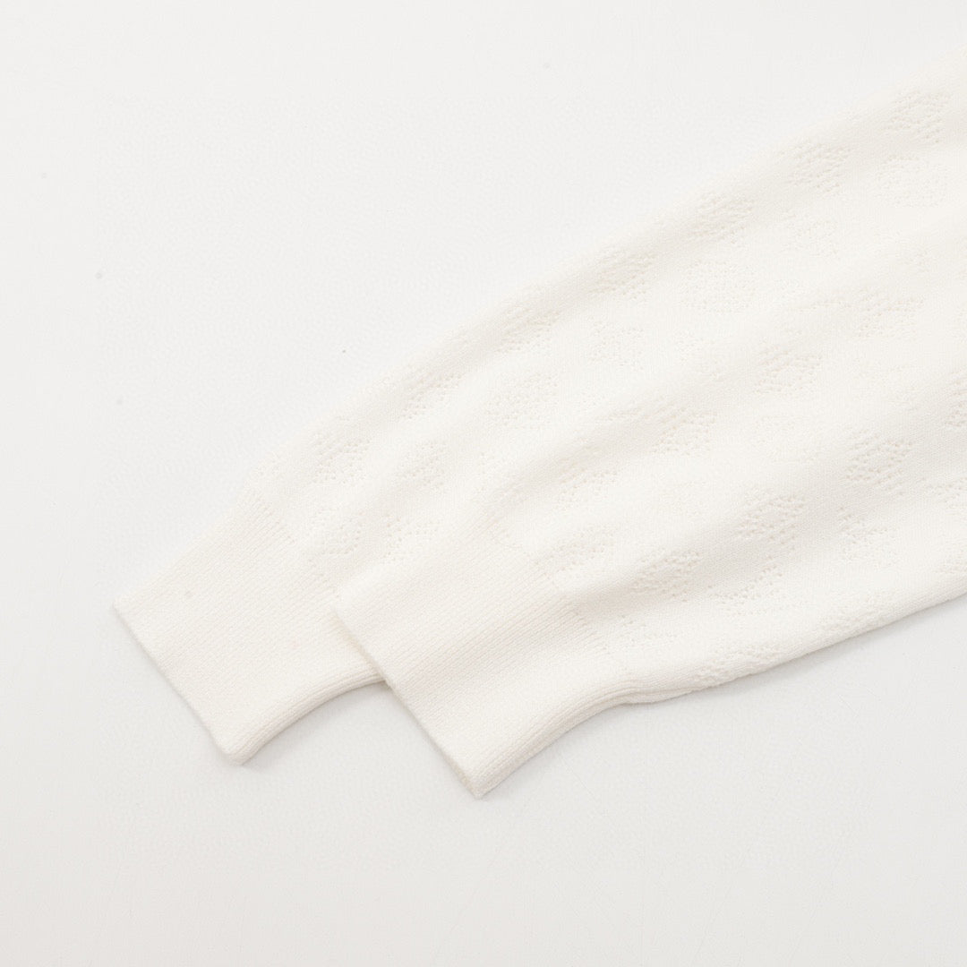 monogram knit sweater