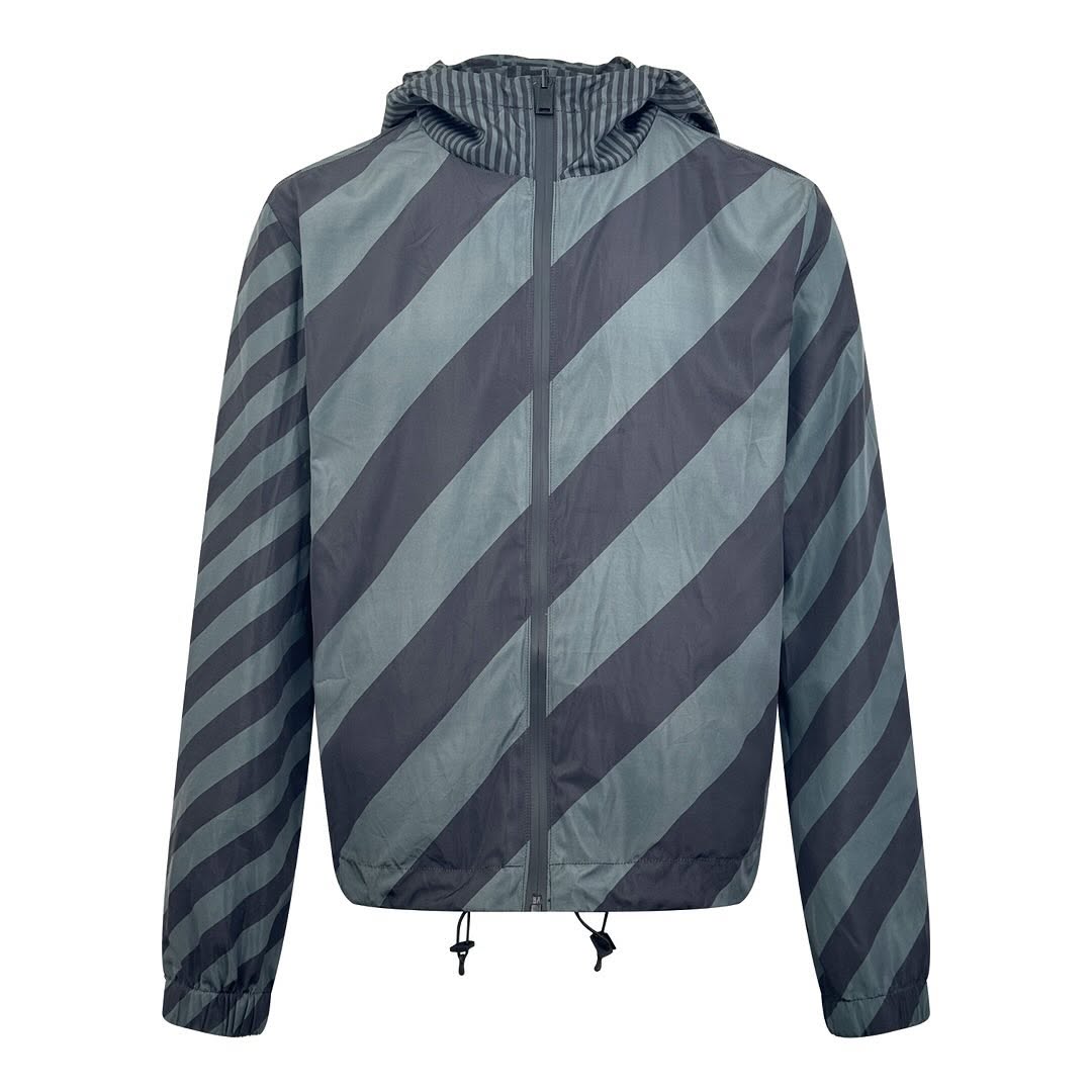 fendi x off-white reversible hooded jacket