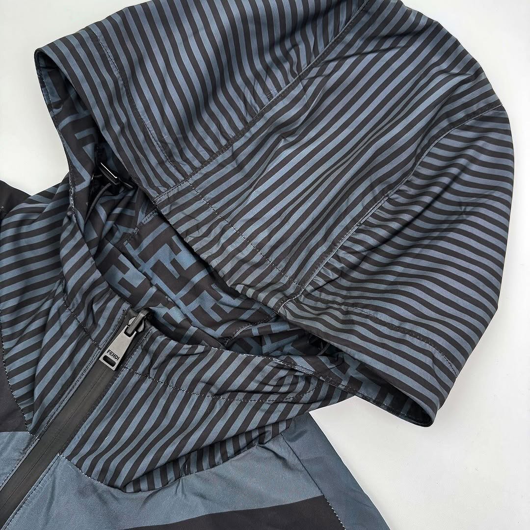 fendi x off-white reversible hooded jacket