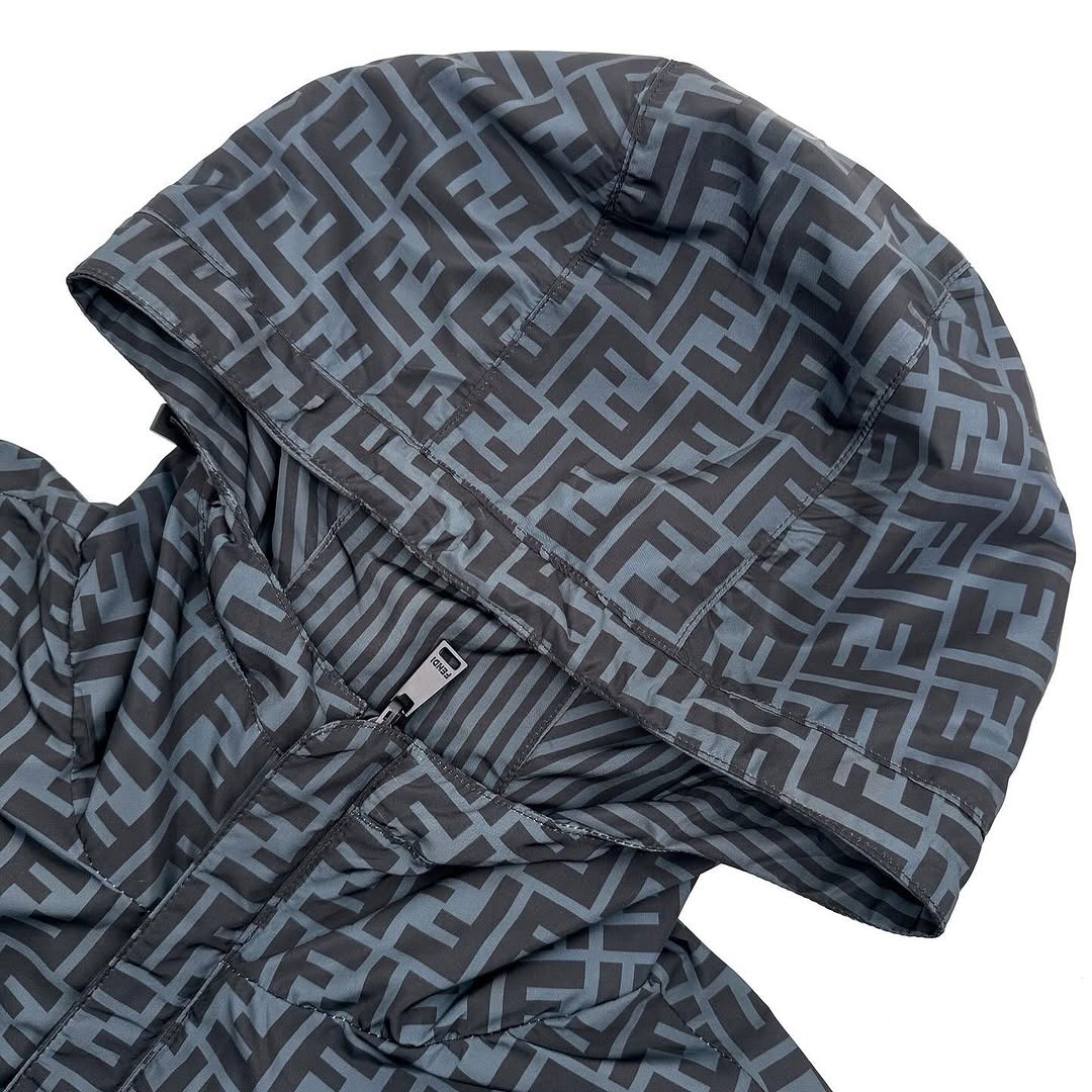 fendi x off-white reversible hooded jacket