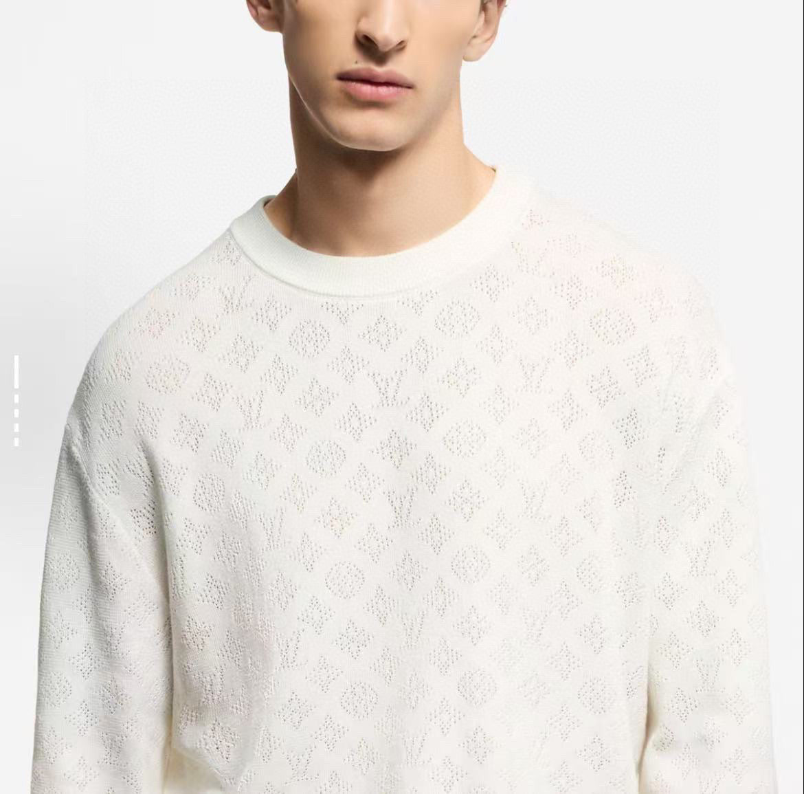 monogram knit sweater