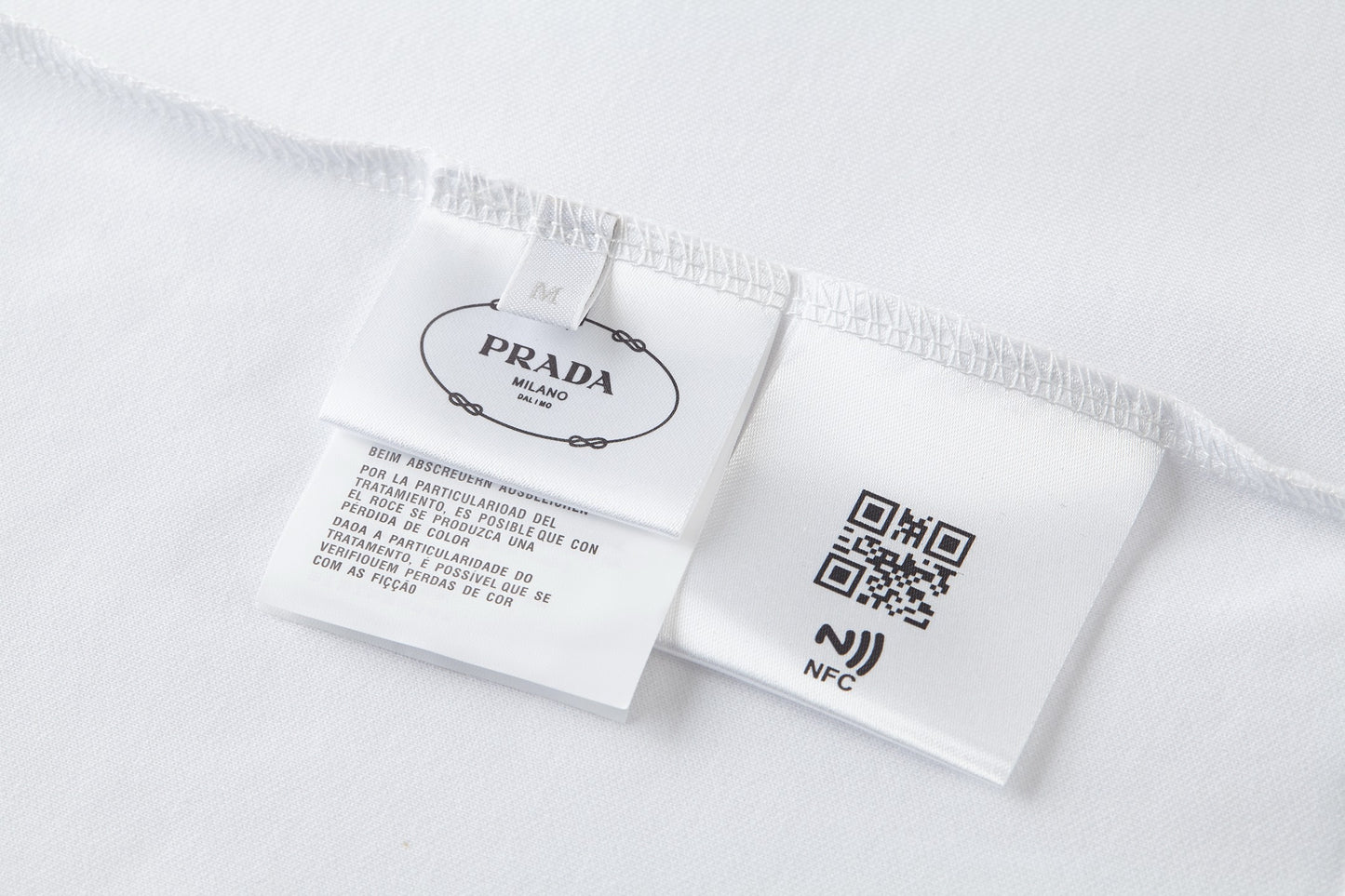 prada milano signature t-shirt