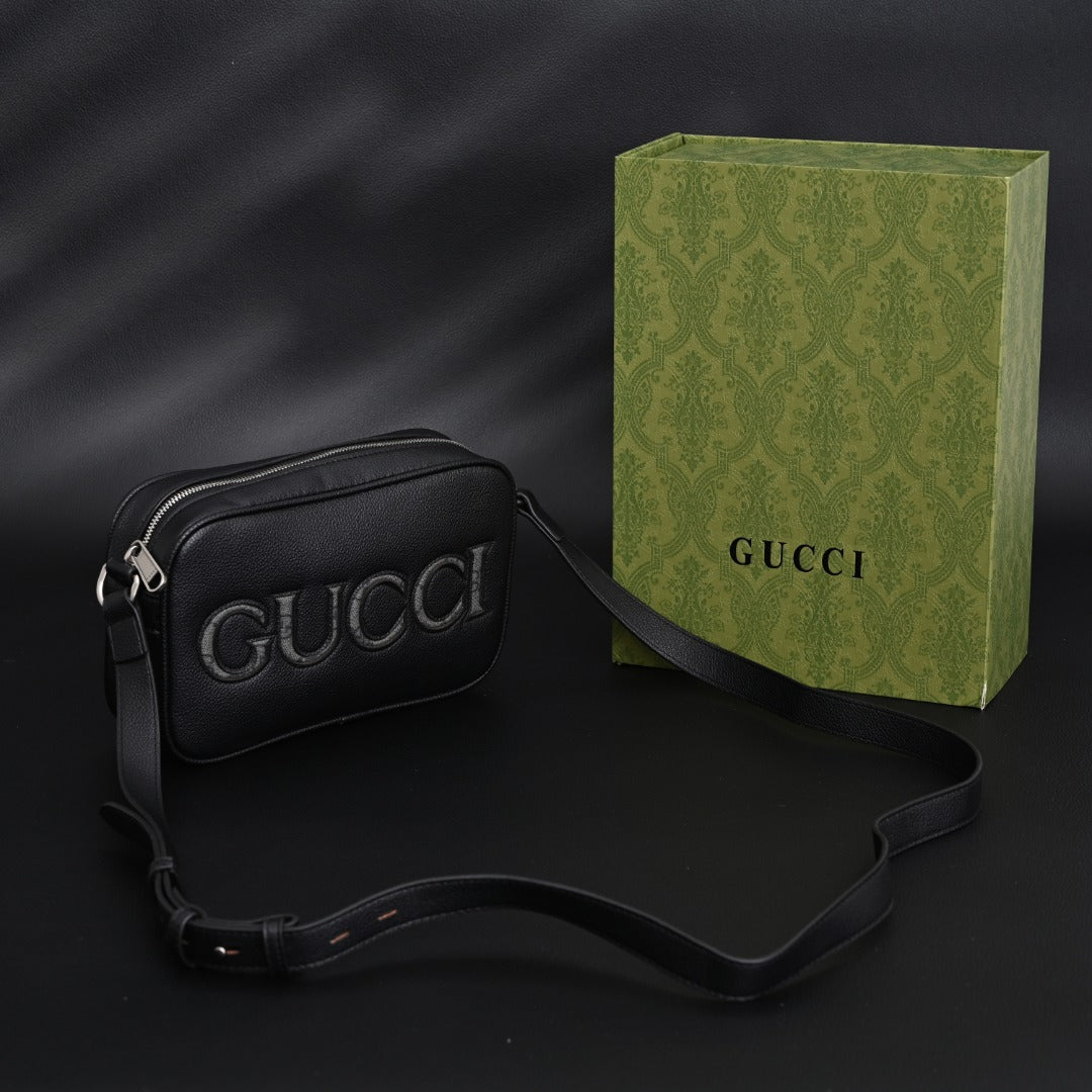 embossed leather crossbody bag