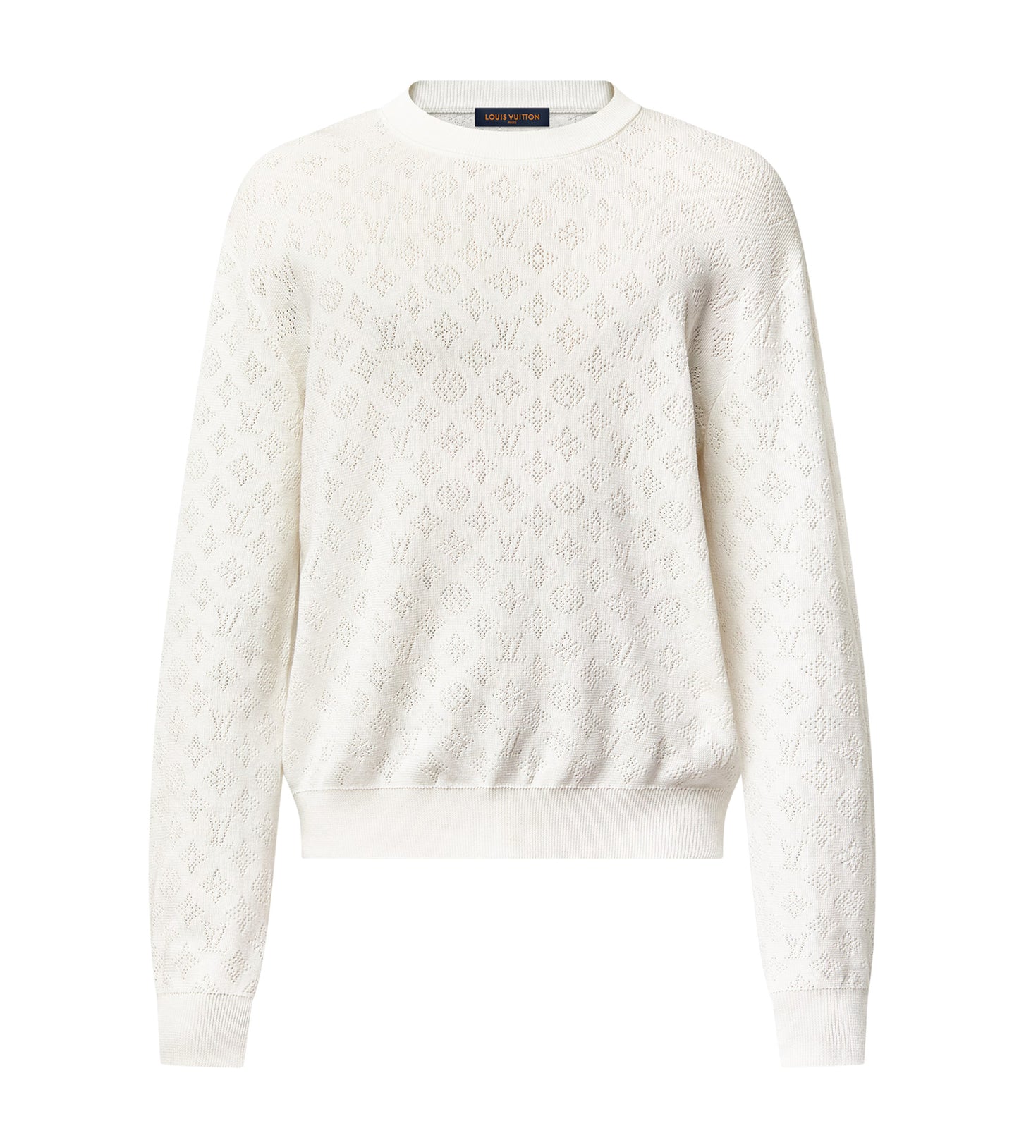 monogram knit sweater