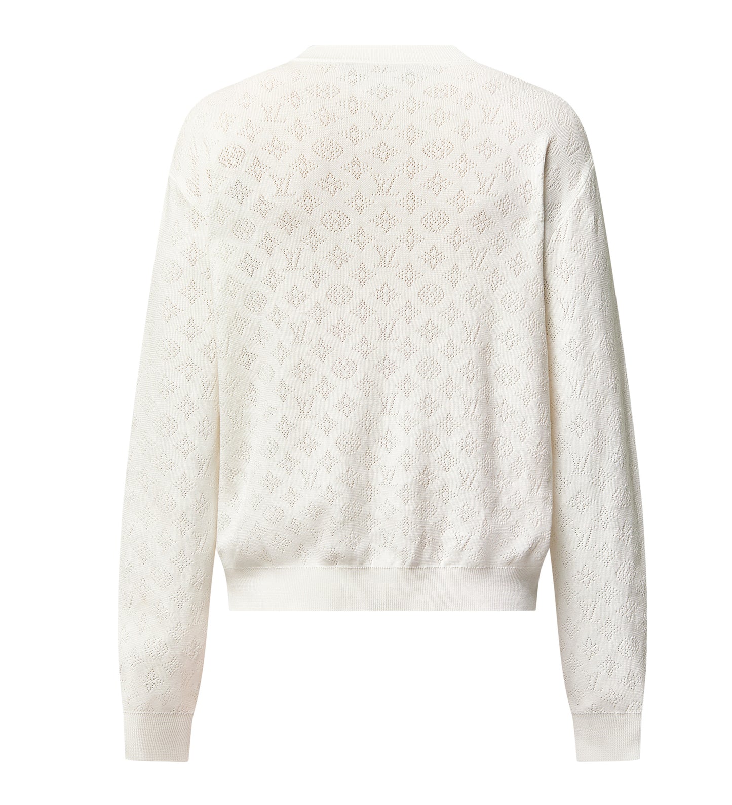 monogram knit sweater