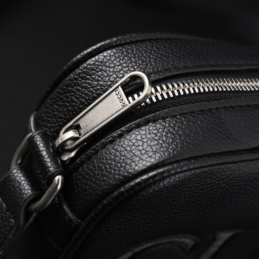 embossed leather crossbody bag