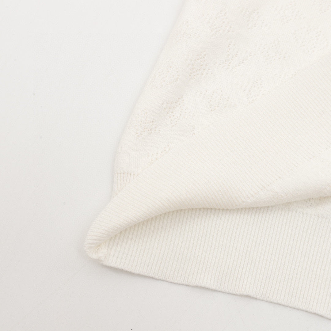 monogram knit sweater