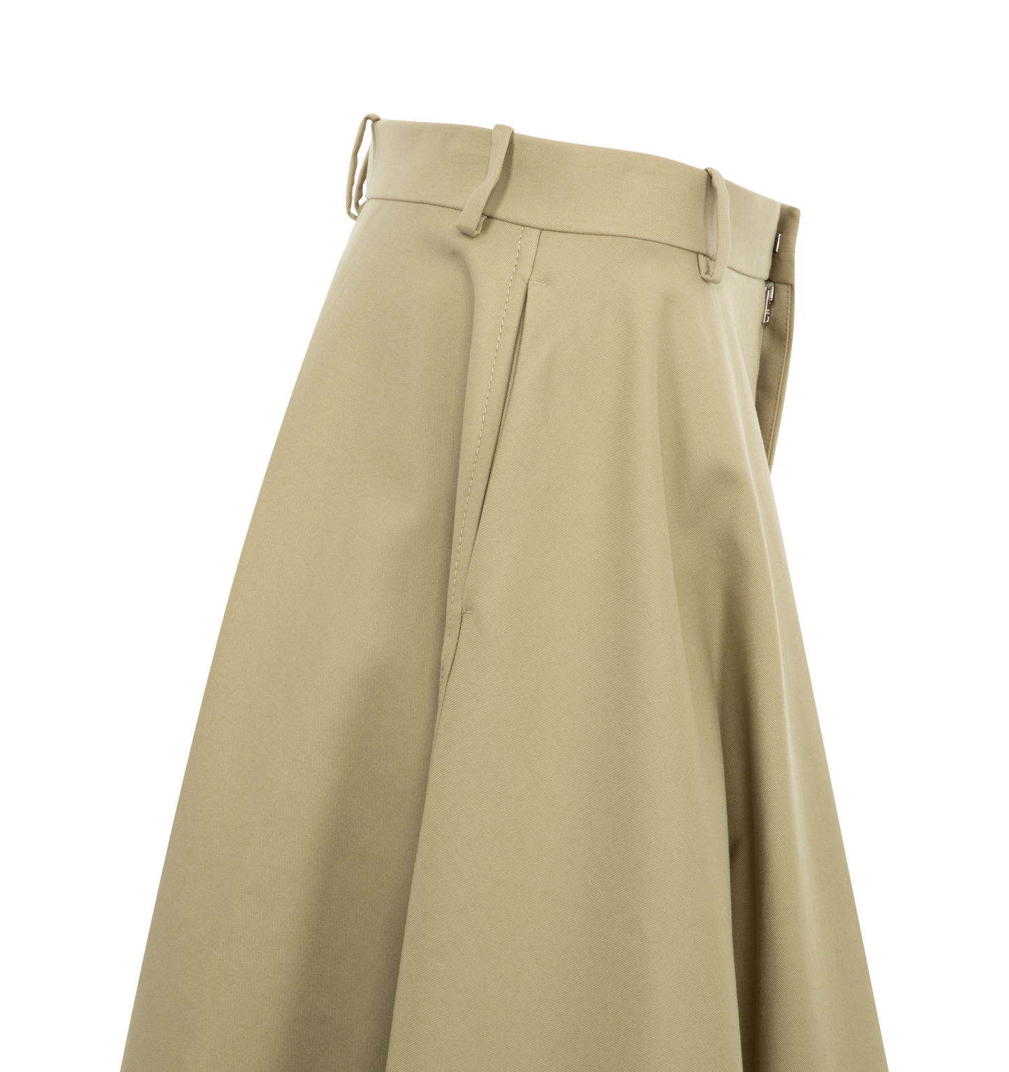 pleated midi skirt