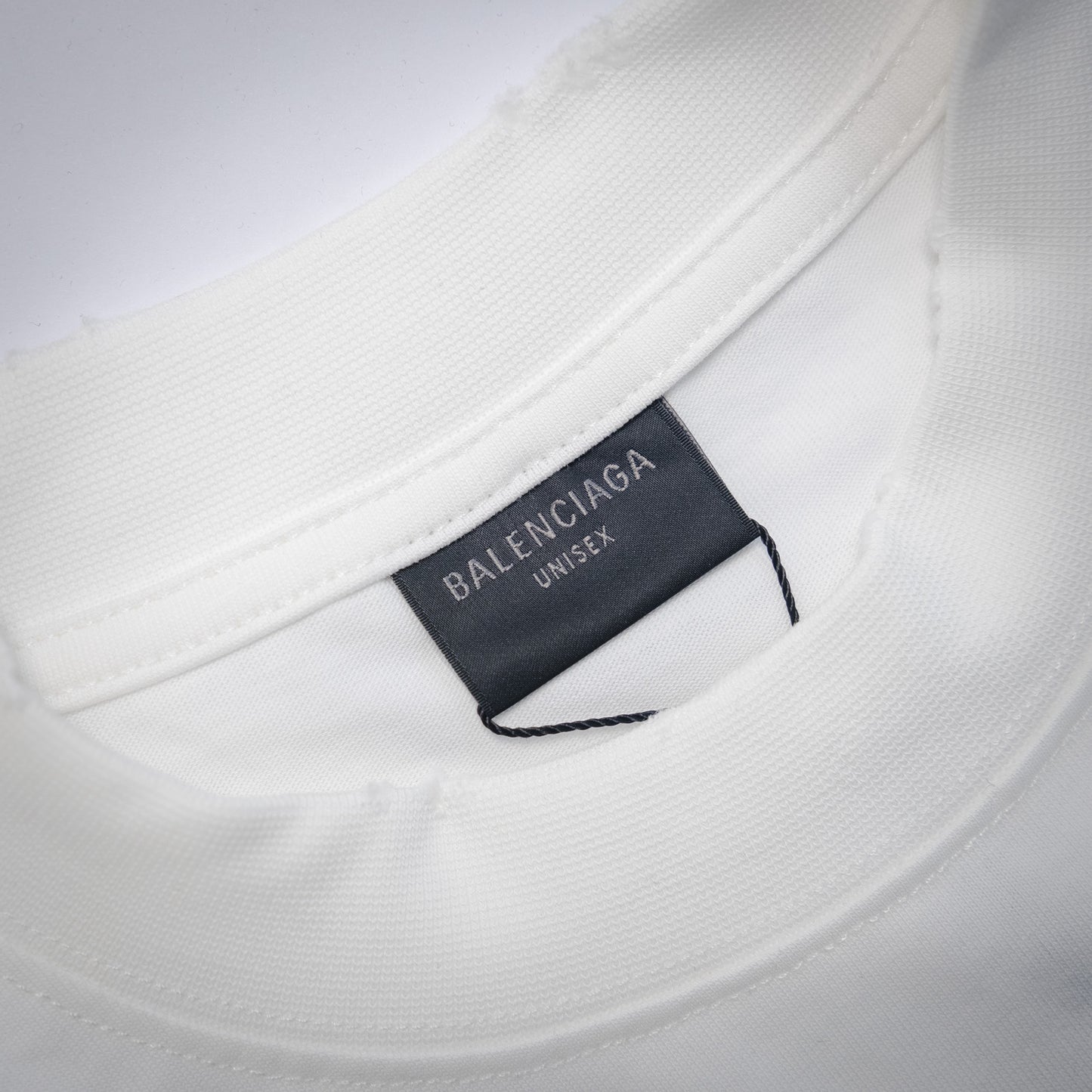 balenciaga gothic logo back print t-shirt