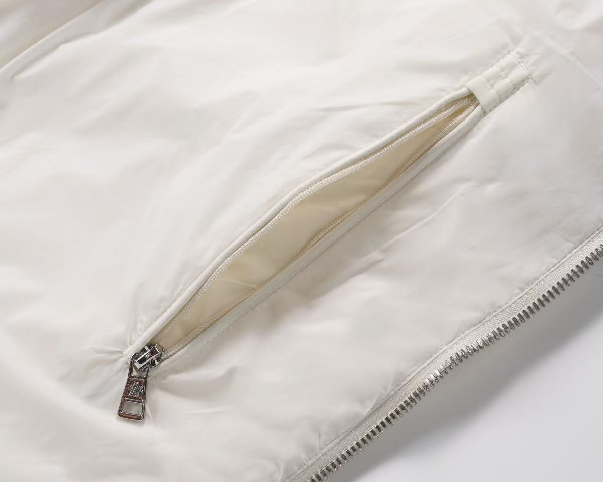 moncler padded knit-down zip jacket