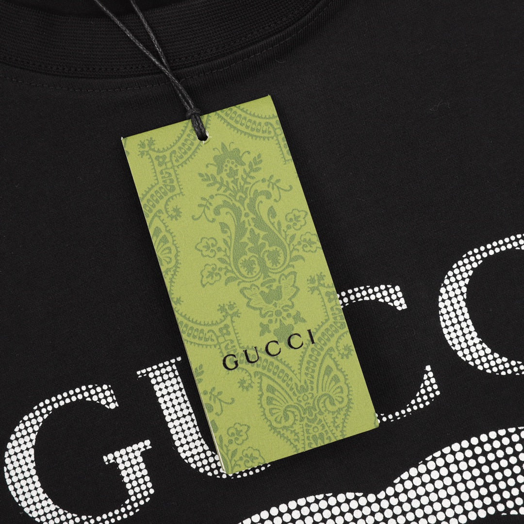 crystal gg logo cotton t-shirt
