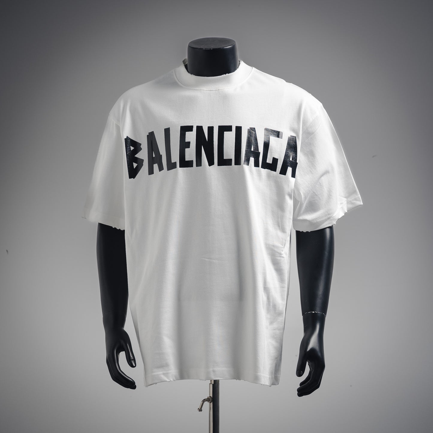 balenciaga gothic logo back print t-shirt