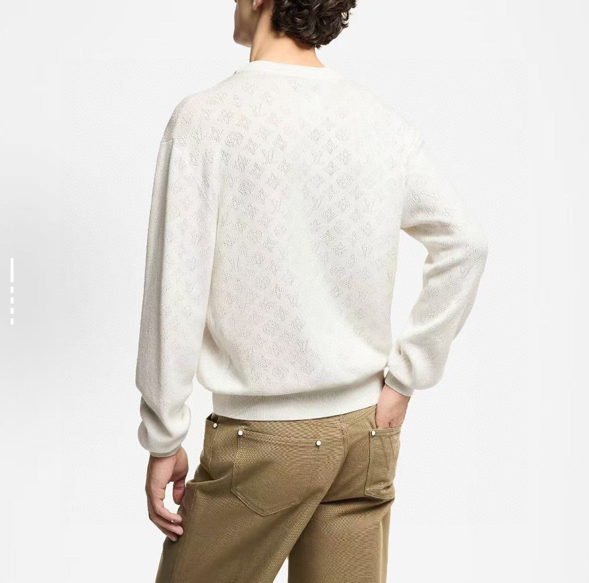 monogram knit sweater