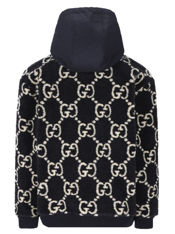 gucci signature sherpa hoodie