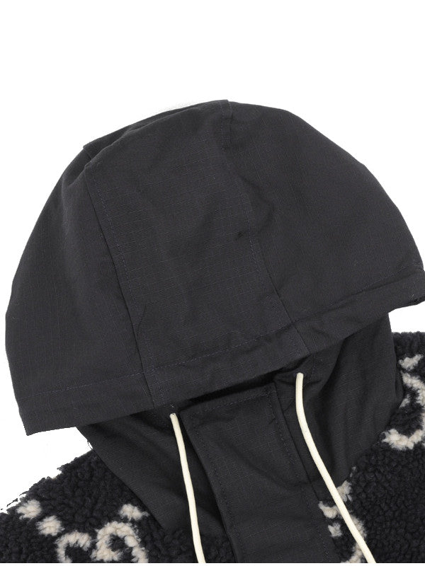 gucci signature sherpa hoodie