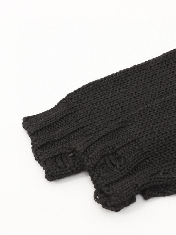 edgy skull knit sweater