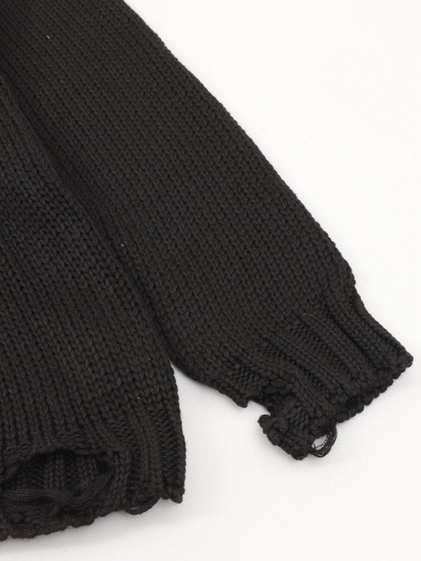 edgy skull knit sweater