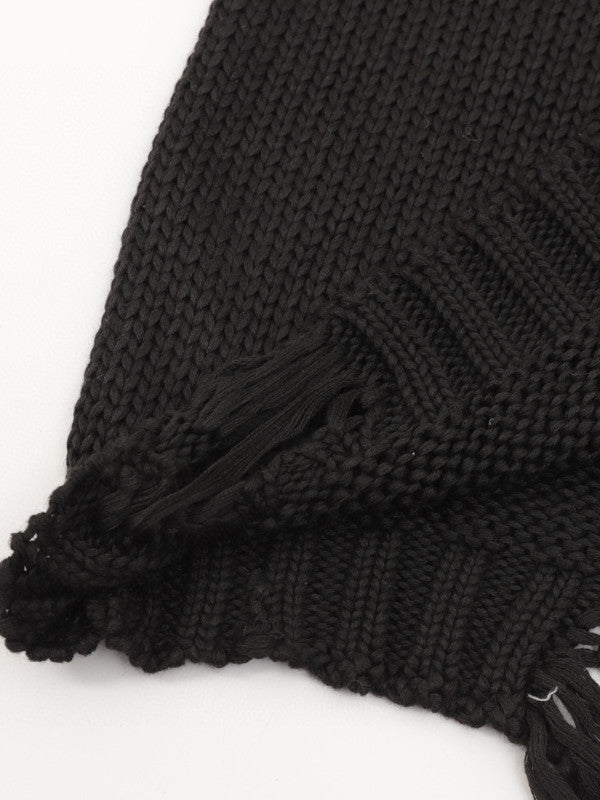 edgy skull knit sweater