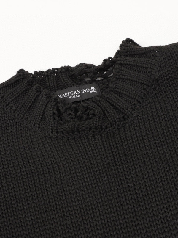 edgy skull knit sweater