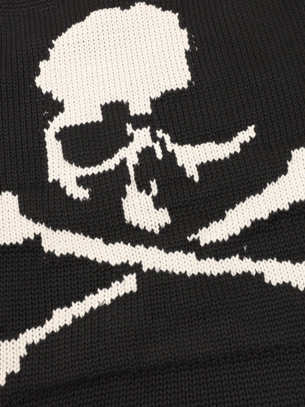 edgy skull knit sweater