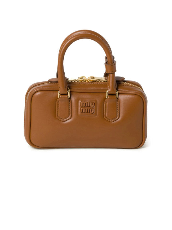 matelassé leather mini boston bag
