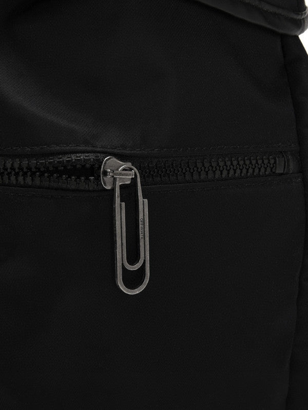 off-white nylon backpack