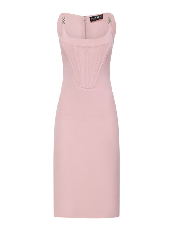 satin bustier mini dress