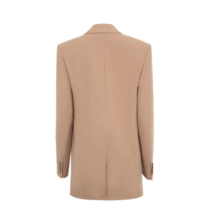 Single-Breasted Silk Blazer